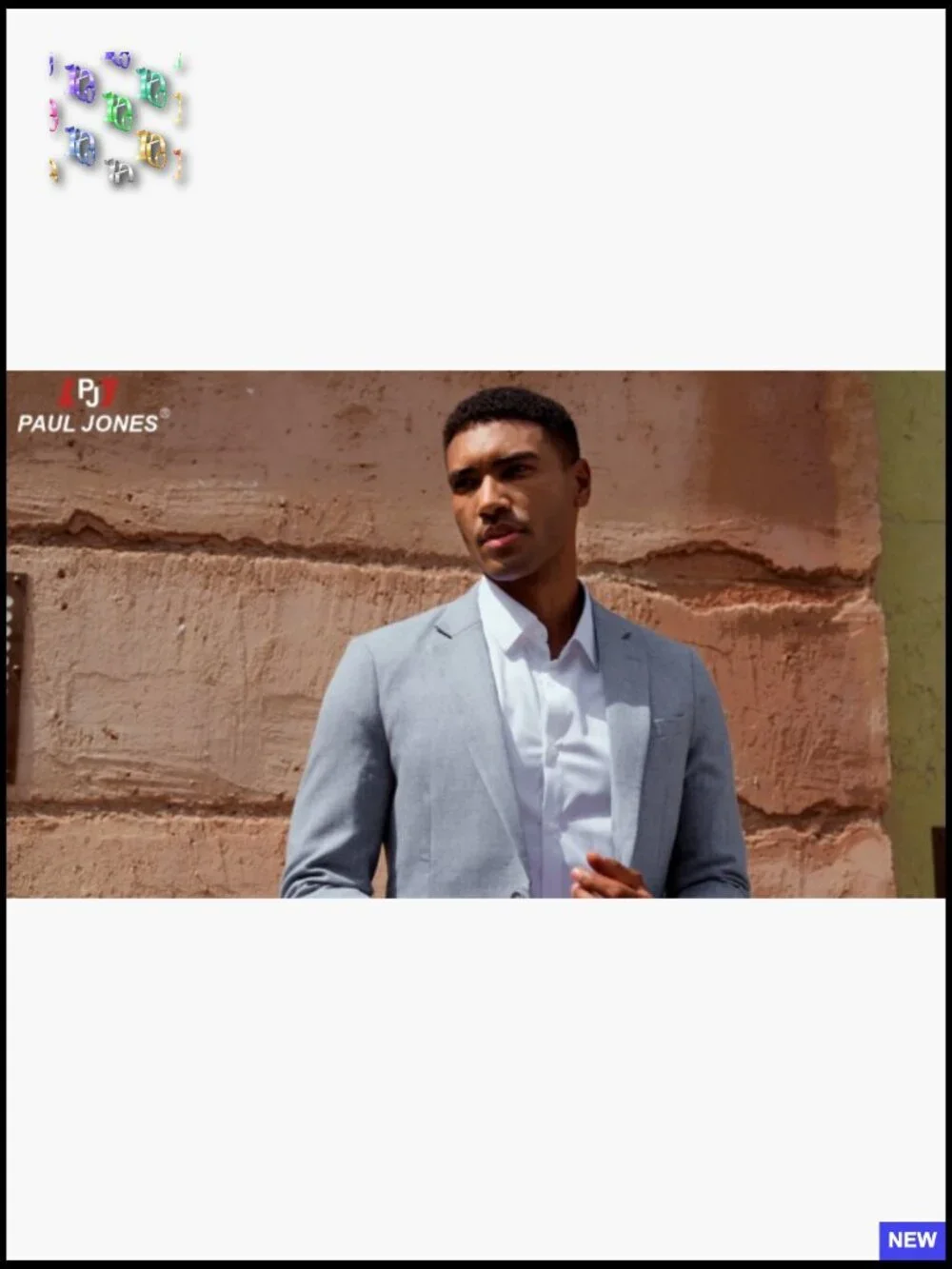 Slim Fit Blazer Lightweight Pattern Lined Notch Lapel Casual Sport Coat